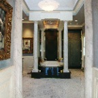 2. Faux marble columns